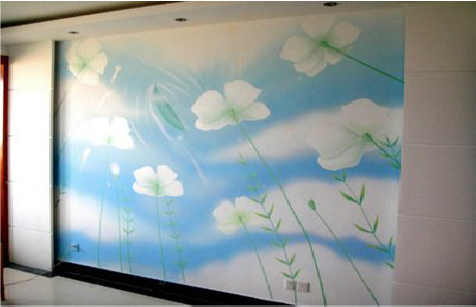 湄潭画墙绘怎么画好白云的蓬松感？