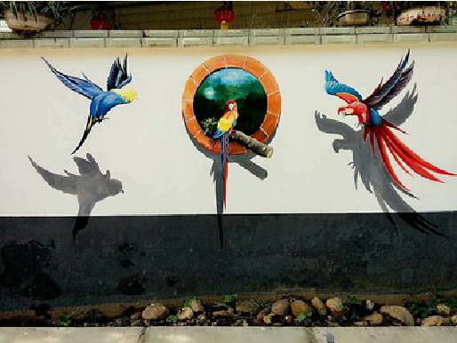 湄潭视觉错位-3D墙绘设计