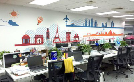 湄潭教你设计办公室墙绘的方法。