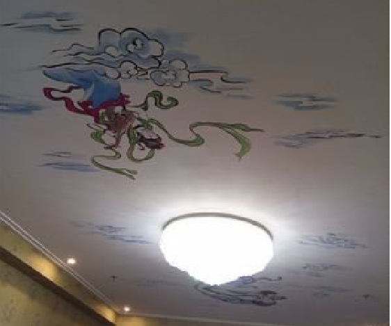 湄潭如何快速绘制天花板上的手绘墙？