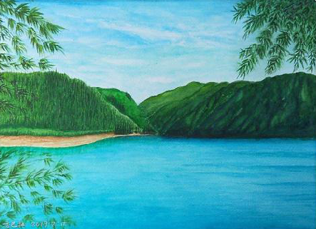 湄潭在墙绘中，如何绘画绿水青山？