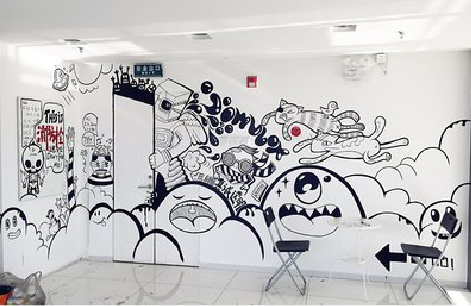 湄潭手绘墙并非传统涂鸦。